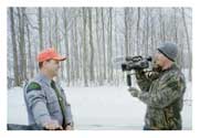 CO Nick Torsky, first day of December elk season, 2007, and of course out in the middle of nowhere he is "ambushed" by a reporter for Michigan OUT OF DOORS, who was following around an elk guide. Nick, of course, handled it with aplomb.